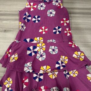 Hanna Andersson Purple Dress with Floral Accents